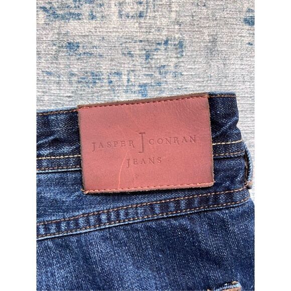 J by Jasper Conran Straight Fit Button Fly Jeans Men's 34 / 32 - Picture 5 of 7